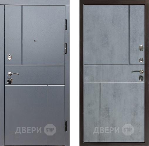 Входная металлическая Дверь Престиж Горизонт Грэй Горизонт Бетон темный в Луховицах