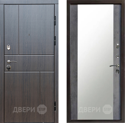 Дверь Престиж Горизонт Венге Зеркало Бетон темный в Луховицах