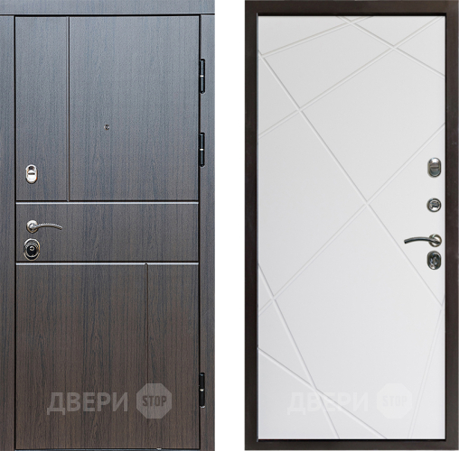 Входная металлическая Дверь Престиж Горизонт Венге Лучи Бетон белый в Луховицах