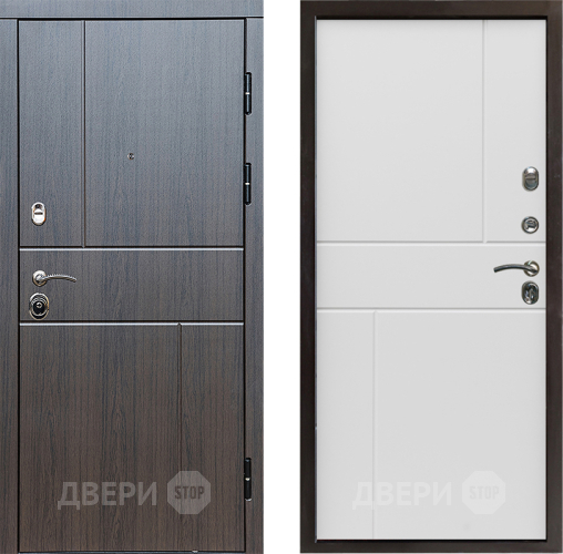 Входная металлическая Дверь Престиж Горизонт Венге Горизонт Бетон белый в Луховицах