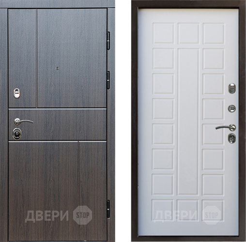Входная металлическая Дверь Престиж Горизонт Венге Престиж Белое дерево в Луховицах
