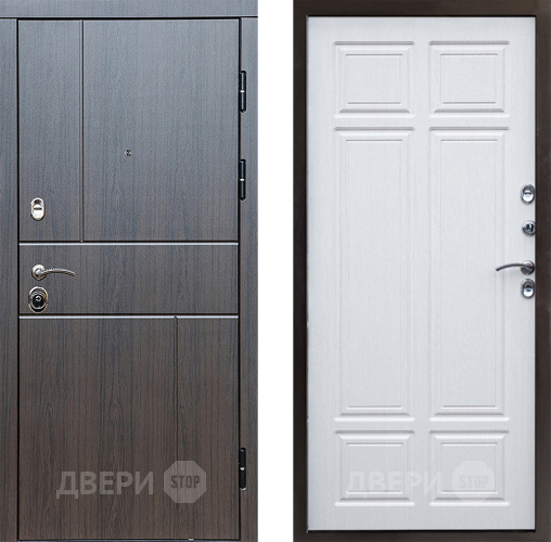 Входная металлическая Дверь Престиж Горизонт Венге Премиум Лиственница белая в Луховицах