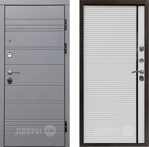 Входная металлическая Дверь Престиж Линия Грэй Porte Белый в Луховицах