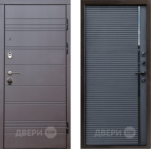 Входная металлическая Дверь Престиж Линия Браун Porte Черный кварц в Луховицах