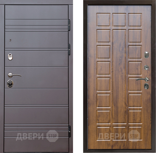 Входная металлическая Дверь Престиж Линия Браун Престиж Дуб в Луховицах