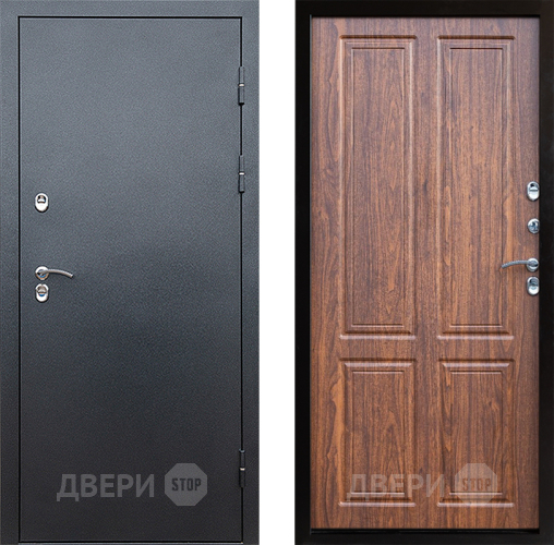 Входная металлическая Дверь Престиж TERMO с терморазрывом Снегирь Серебро Премиум Орех светлый в Луховицах
