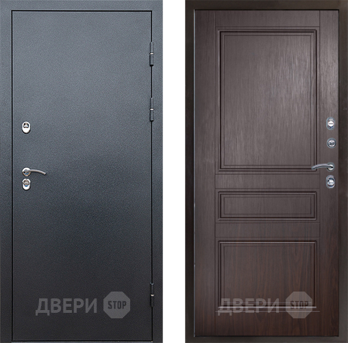 Входная металлическая Дверь Престиж TERMO с терморазрывом Снегирь Серебро Классика Венге в Луховицах