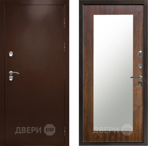 Дверь Престиж TERMO с терморазрывом Снегирь Медь Зеркало пастораль Дуб в Луховицах