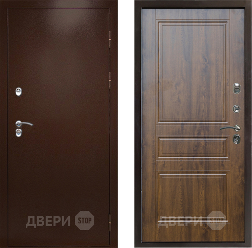 Дверь Престиж TERMO с терморазрывом Снегирь Медь Классика Дуб в Луховицах