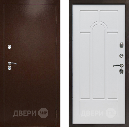 Дверь Престиж TERMO с терморазрывом Снегирь Медь Арка Белое дерево в Луховицах