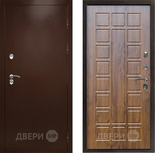 Дверь Престиж TERMO с терморазрывом Снегирь Медь Престиж Дуб в Луховицах
