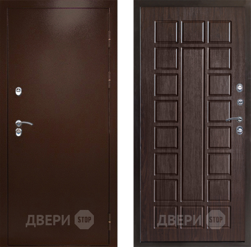 Входная металлическая Дверь Престиж TERMO с терморазрывом Снегирь Медь Престиж Венге в Луховицах