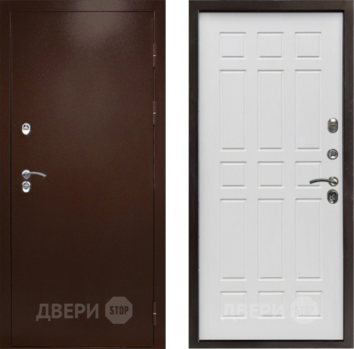 Дверь Престиж TERMO с терморазрывом Снегирь Медь Спарта Белое дерево в Луховицах
