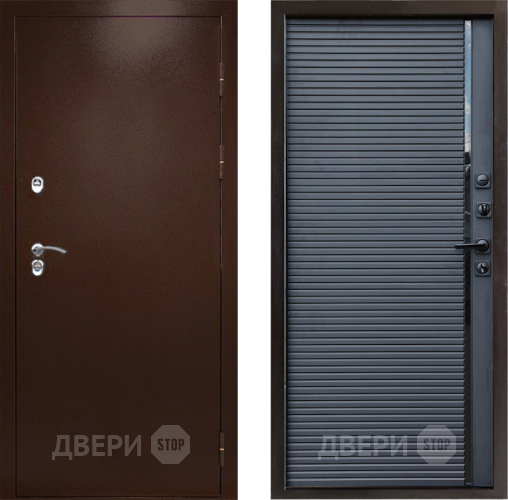 Входная металлическая Дверь Престиж TERMO с терморазрывом Снегирь Медь Porte Черный кварц в Луховицах