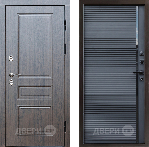 Входная металлическая Дверь Престиж TERMO с терморазрывом Классика Porte Черный кварц в Луховицах