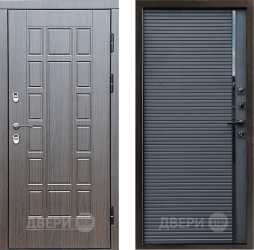 Входная металлическая Дверь Престиж TERMO с терморазрывом Престиж Porte Черный кварц в Луховицах