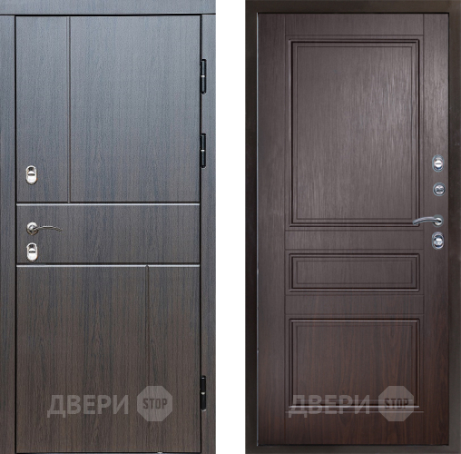 Входная металлическая Дверь Престиж TERMO с терморазрывом Горизонт Венге Классика Венге в Луховицах