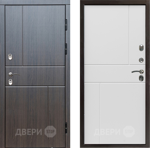 Входная металлическая Дверь Престиж TERMO с терморазрывом Горизонт Венге Горизонт Бетон белый в Луховицах
