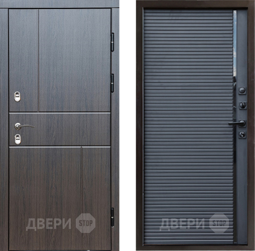 Входная металлическая Дверь Престиж TERMO с терморазрывом Горизонт Венге Porte Черный кварц в Луховицах