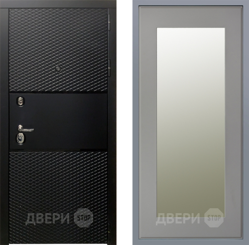 Дверь Заводские двери Тефлон Зеркало Модерн Грей софт в Луховицах