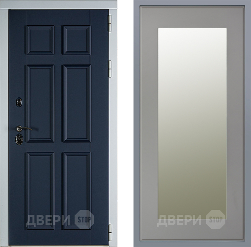 Дверь Заводские двери Стокгольм Зеркало Модерн Грей софт в Луховицах