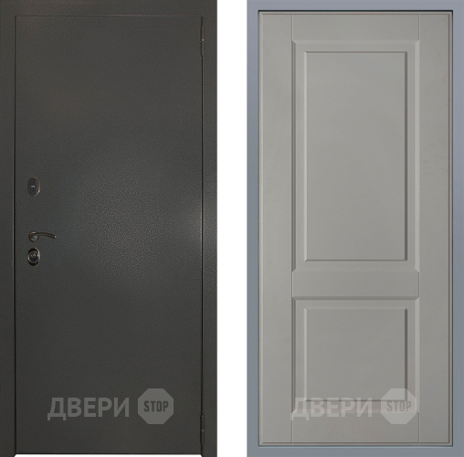 Дверь Заводские двери Эталон 3к антик серебро Доррен Грей софт в Луховицах