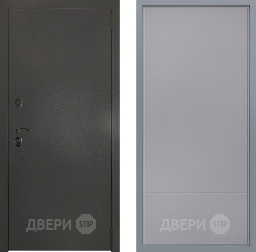 Дверь Заводские двери Эталон 3к антик серебро Тривия Грей софт в Луховицах