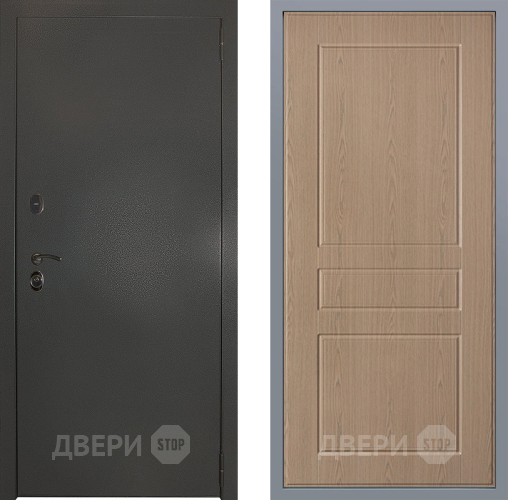 Дверь Заводские двери Эталон 3к антик серебро К-2 Беленый дуб в Луховицах