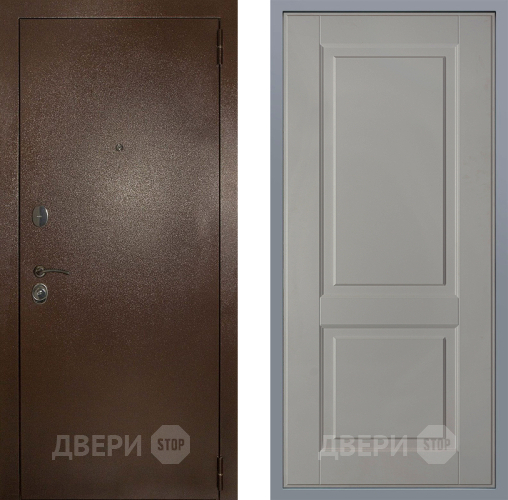 Дверь Заводские двери Эталон 3к антик медь Доррен Грей софт в Луховицах