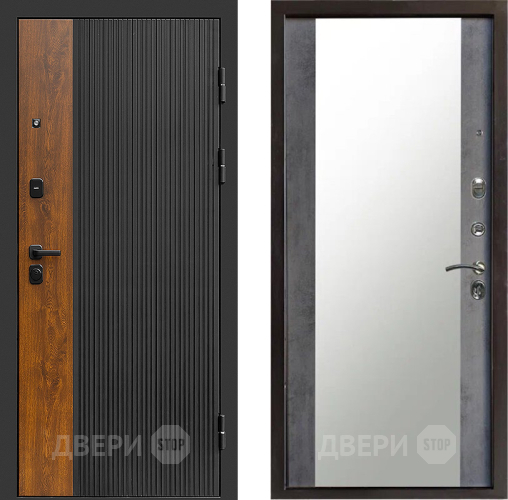 Дверь Престиж Prestizh Зеркало Бетон темный в Луховицах