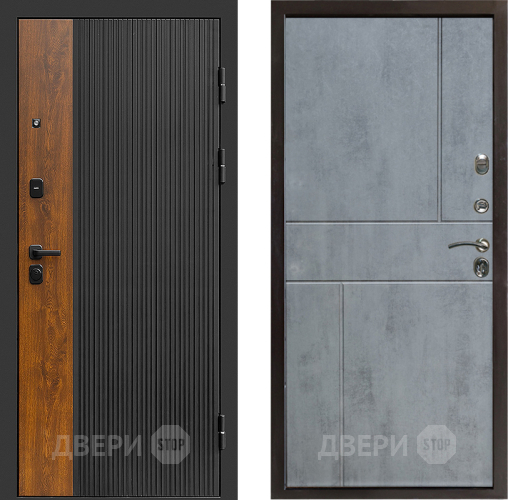 Дверь Престиж Prestizh Горизонт Бетон темный в Луховицах
