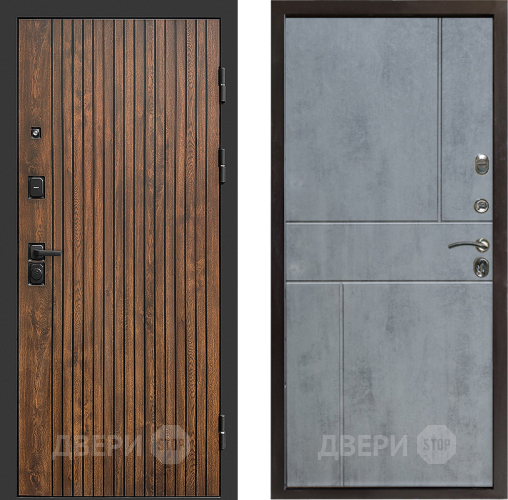 Входная металлическая Дверь Престиж Tvist Горизонт Бетон темный в Луховицах