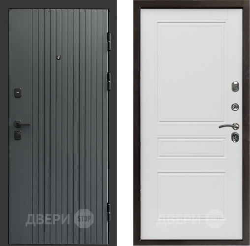 Входная металлическая Дверь Престиж Tvist Grey Классика Лиственница белая в Луховицах