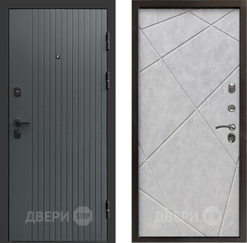 Дверь Престиж Tvist Grey Лучи Бетон светлый в Луховицах