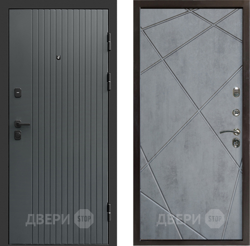 Дверь Престиж Tvist Grey Лучи Бетон темный в Луховицах