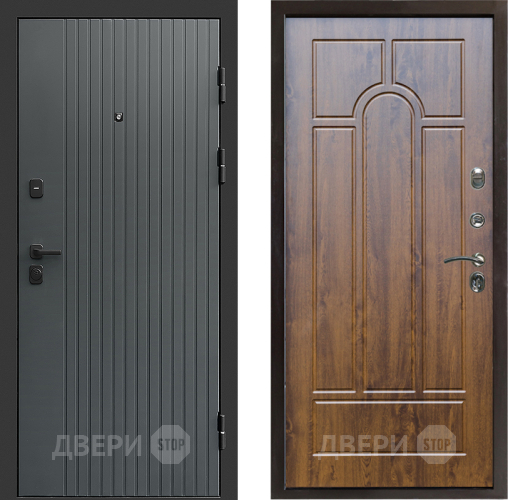 Входная металлическая Дверь Престиж Tvist Grey Арка Дуб в Луховицах