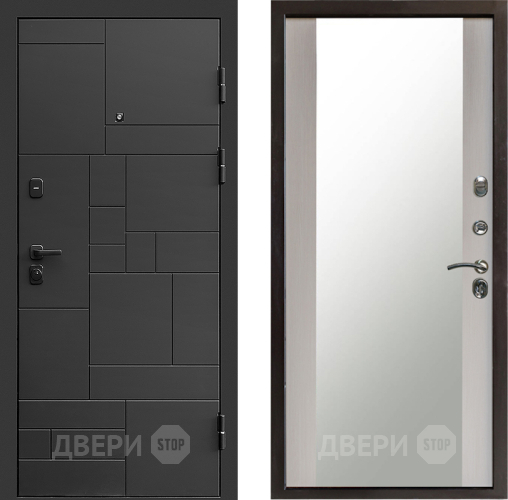 Дверь Престиж Kvadro Зеркало Лиственница белая в Луховицах
