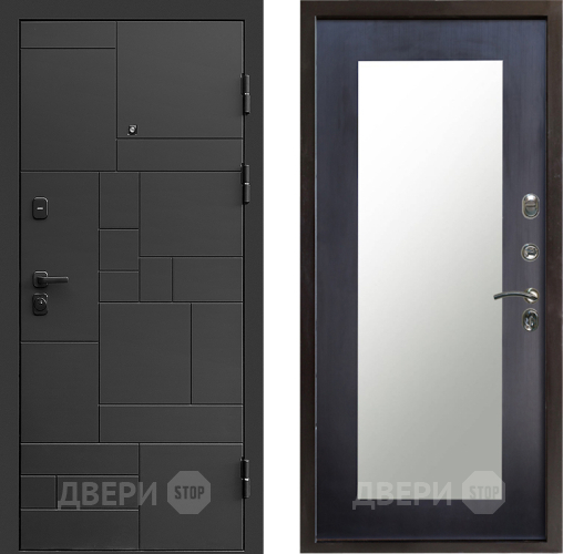 Дверь Престиж Kvadro Зеркло Пастораль Венге в Луховицах