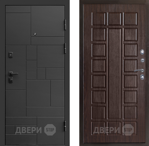 Входная металлическая Дверь Престиж Kvadro Престиж Венге в Луховицах