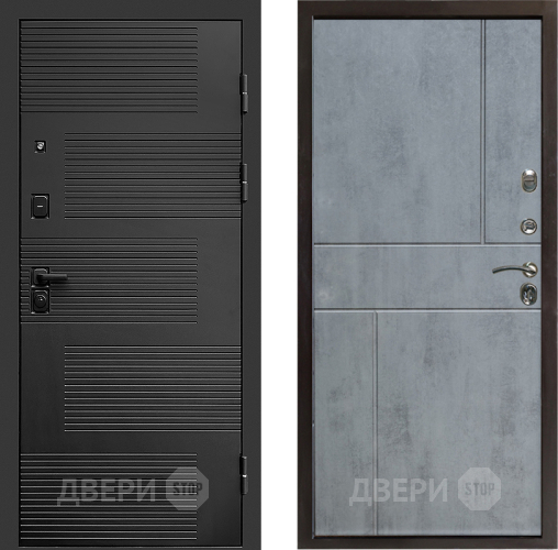 Входная металлическая Дверь Престиж Favorit Горизонт Бетон темный в Луховицах