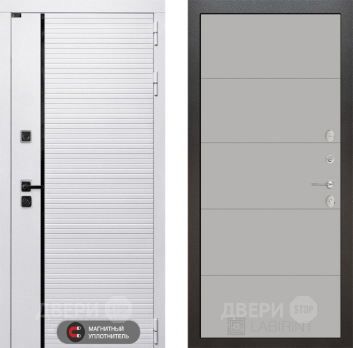 Дверь Лабиринт (LABIRINT) Royal 13 Грей софт в Луховицах