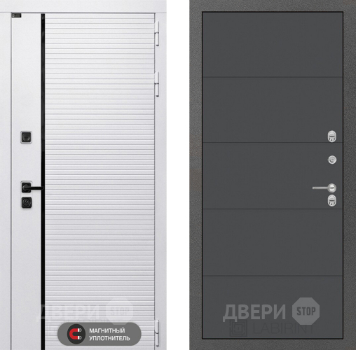 Дверь Лабиринт (LABIRINT) Royal 13 Графит софт в Луховицах