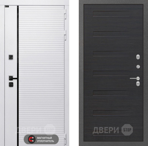 Входная металлическая Дверь Лабиринт (LABIRINT) Royal 14 Эковенге поперечный в Луховицах