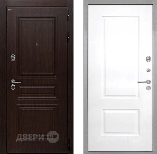 Входная металлическая Дверь Интекрон (INTECRON) Брайтон Тиковое Дерево Альба Роял Вуд белый в Луховицах
