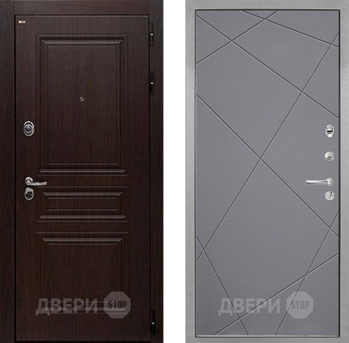 Дверь Интекрон (INTECRON) Брайтон Тиковое Дерево Лучи-М Графит софт в Луховицах