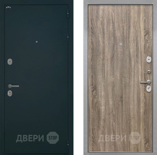 Входная металлическая Дверь Интекрон (INTECRON) Греция Гладкая Дуб турин в Луховицах
