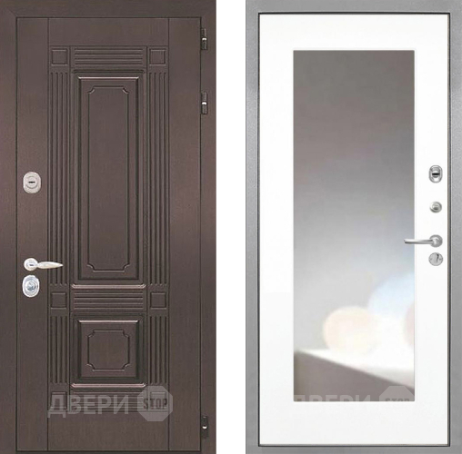 Дверь Интекрон (INTECRON) Италия ФЛЗ-120-М Зеркало Белый матовый в Луховицах