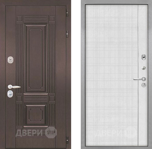 Входная металлическая Дверь Интекрон (INTECRON) Италия В-07 с молдингом Лофт белый в Луховицах