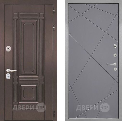 Входная металлическая Дверь Интекрон (INTECRON) Италия Лучи-М Графит софт в Луховицах