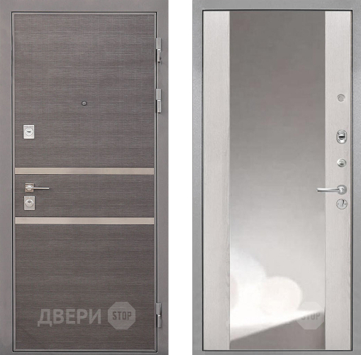 Дверь Интекрон (INTECRON) Неаполь ФЛЗ-516 Зеркало Сосна белая в Луховицах